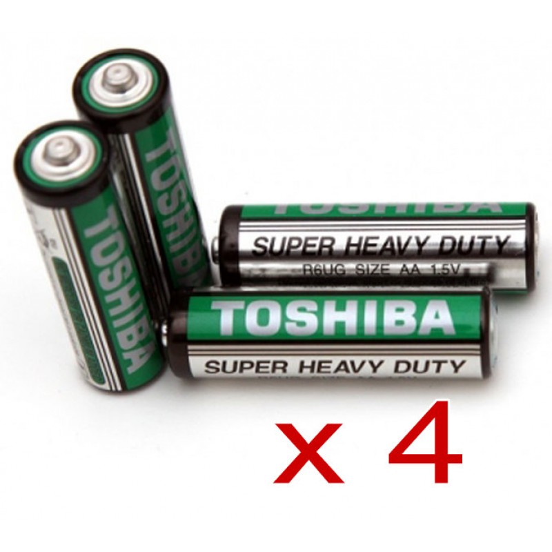 Batteries AA Super Heavy Duty Toshiba - 4 Pack
